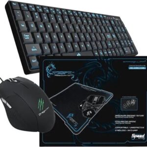 Dragonwar - Gaming Pack - Keyboard + Mouse + Mousepad - Black